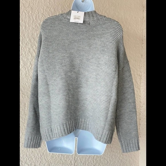 Jack By BB Dakota Hey Ms Carter Chunky Lace up Front Detail Knit Sweater Small - Picture 4 of 11